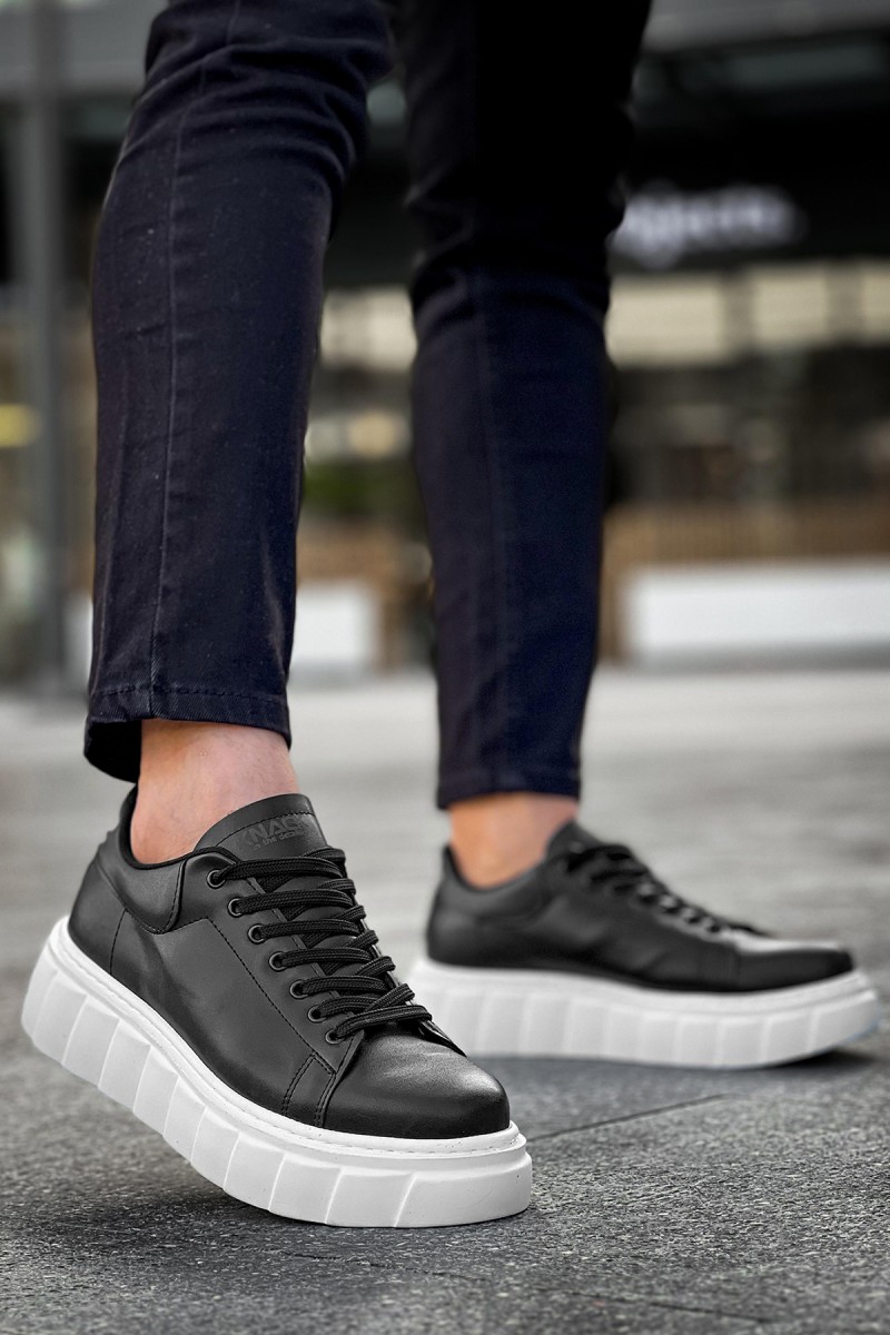 Erkek Sneaker - Siyah Beyaz - 144