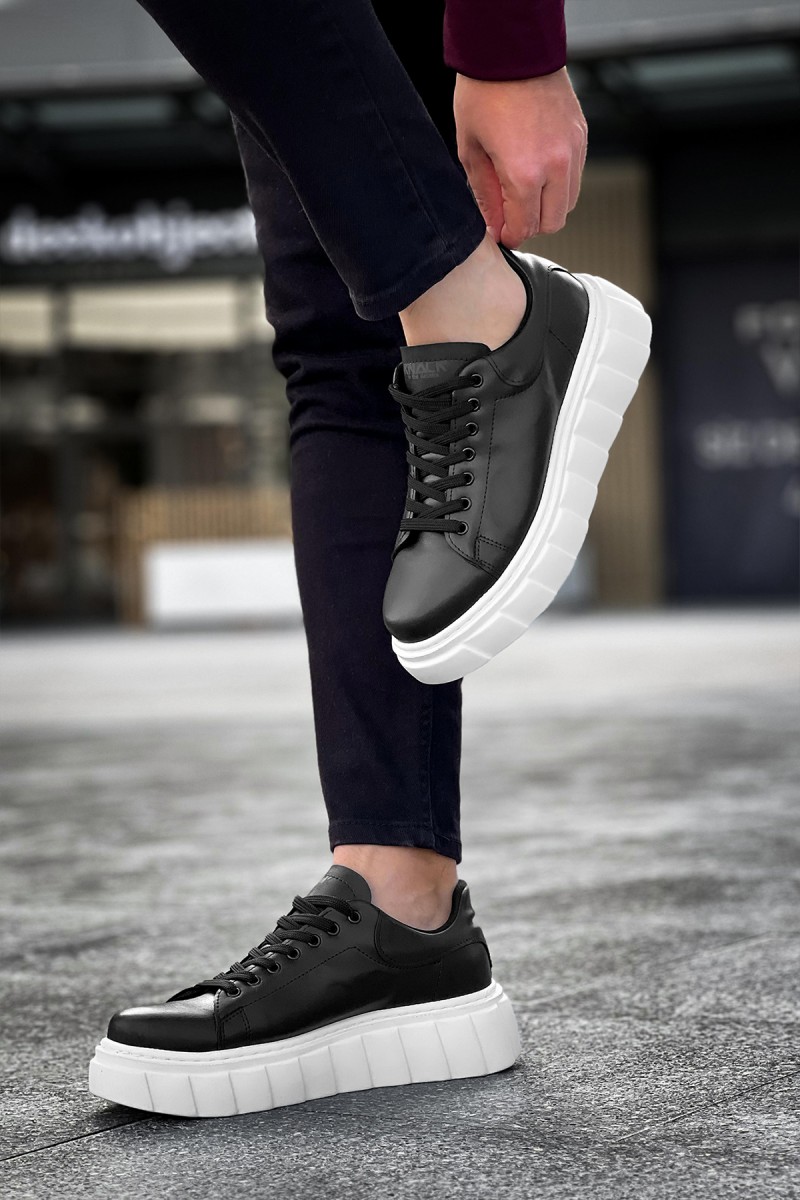 Erkek Sneaker - Siyah Beyaz - 144