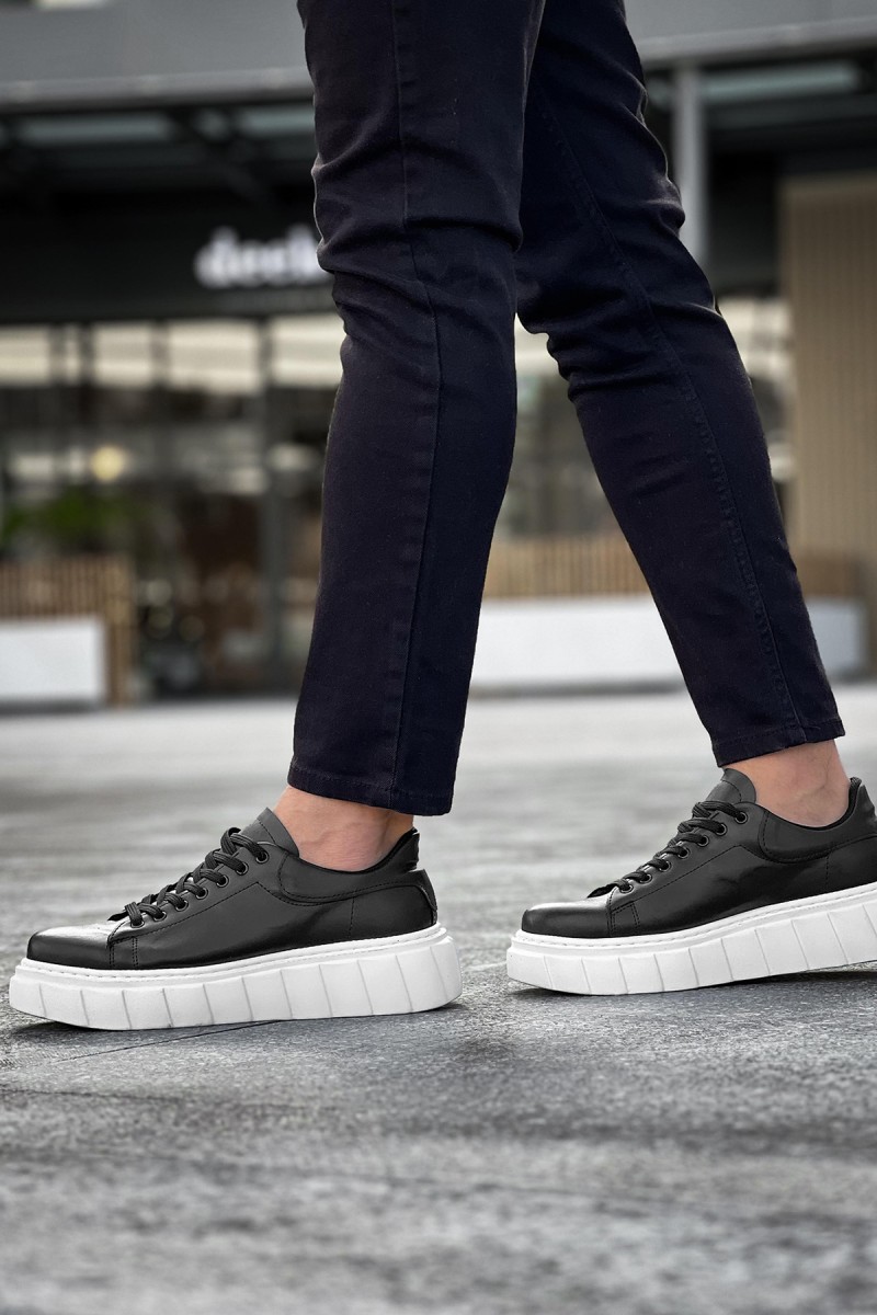 Erkek Sneaker - Siyah Beyaz - 144