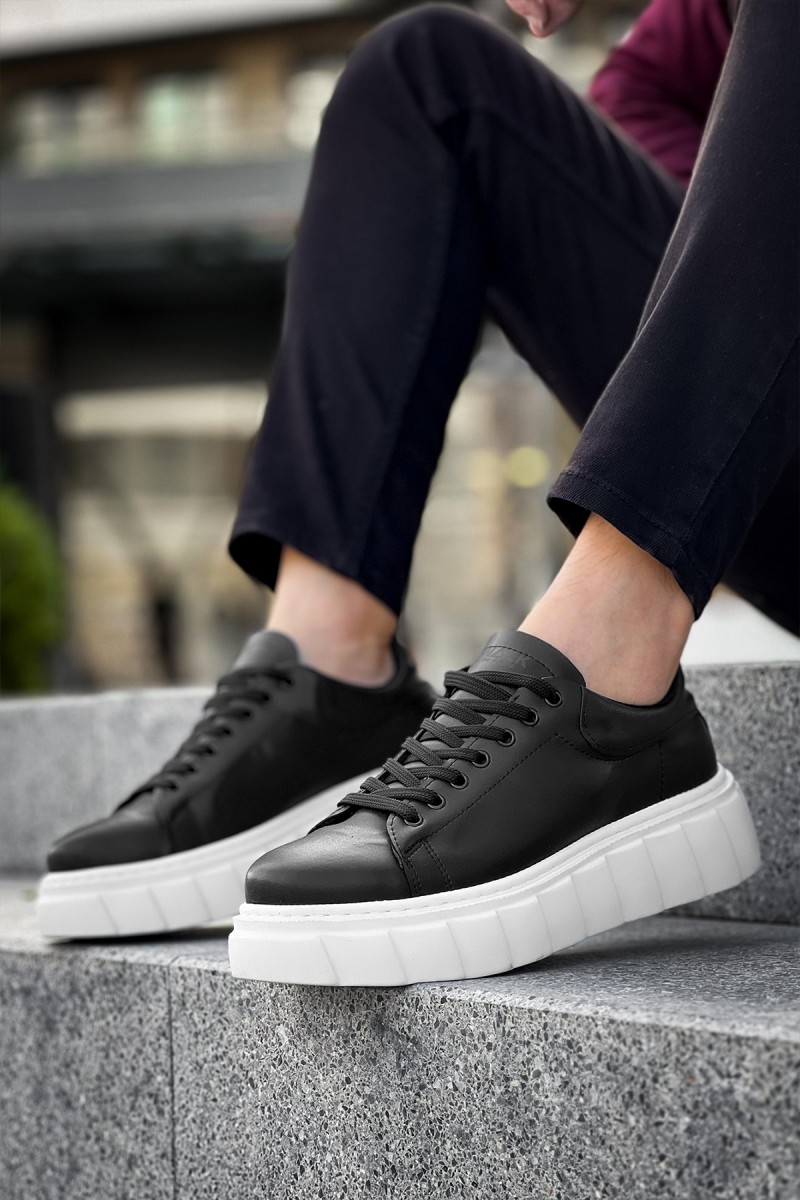 Erkek Sneaker - Siyah Beyaz - 144