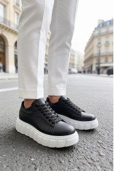 Mens Sneakers - Black White - 144