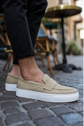 Erkek Mokasen - Vizon Süet - 400