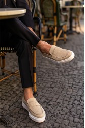 Erkek Mokasen - Vizon Süet - 400