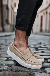 Erkek Mokasen - Vizon Süet - 400