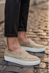 Erkek Mokasen - Vizon Süet - 400