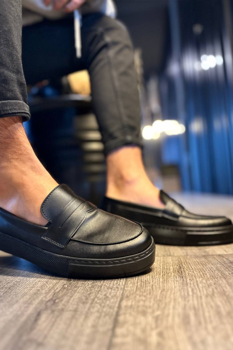 Erkek Mokasen - Siyah - 400