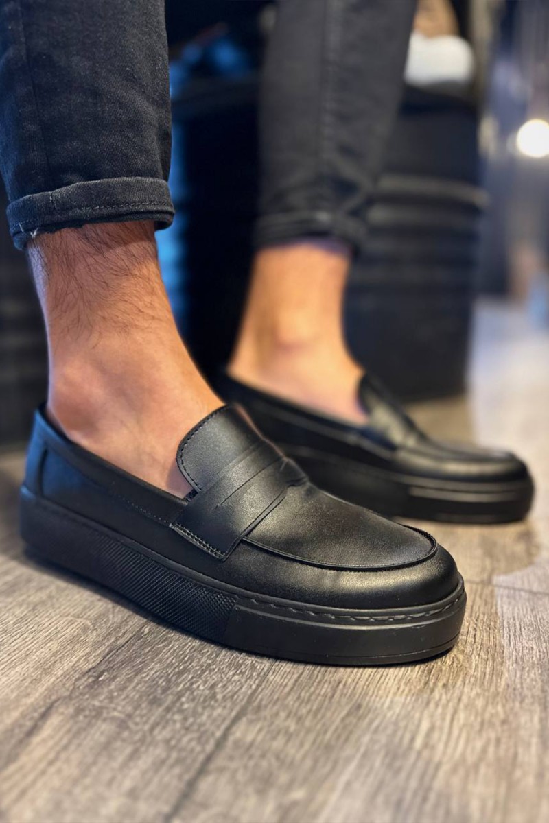 Erkek Mokasen - Siyah - 400