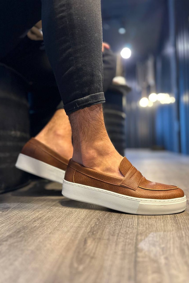 Erkek Mokasen - Taba - 400