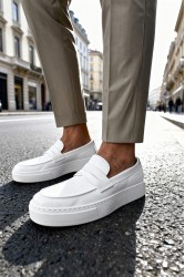 Mens Loafer - White - 400