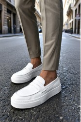Mens Loafer - White - 400