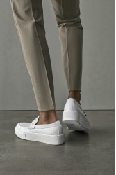 Erkek Mokasen - Beyaz - 400