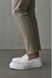 Erkek Mokasen - Beyaz - 400