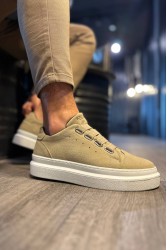Mens Sneakers - Beige Suede - 521