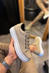 Mens Sneakers - Beige Suede - 521