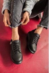 Erkek Sneaker - Siyah - 555