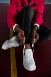 Erkek Sneaker - Beyaz - 555