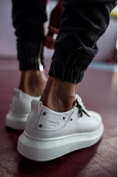 Erkek Sneaker - Beyaz - 555