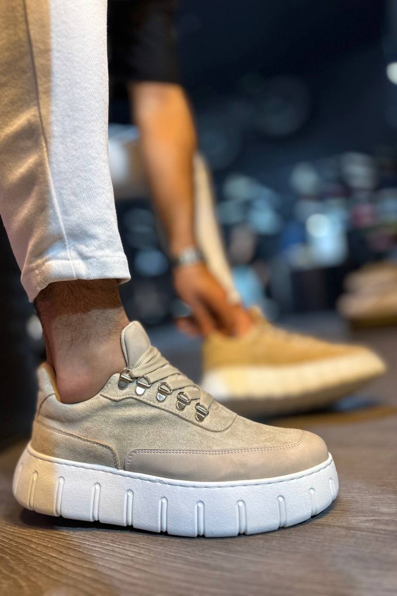 Erkek Sneaker - Bej Süet - 600