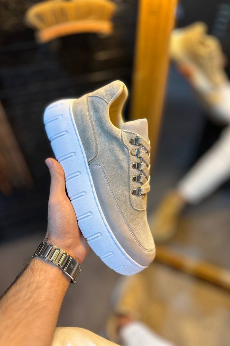 Erkek Sneaker - Bej Süet - 600