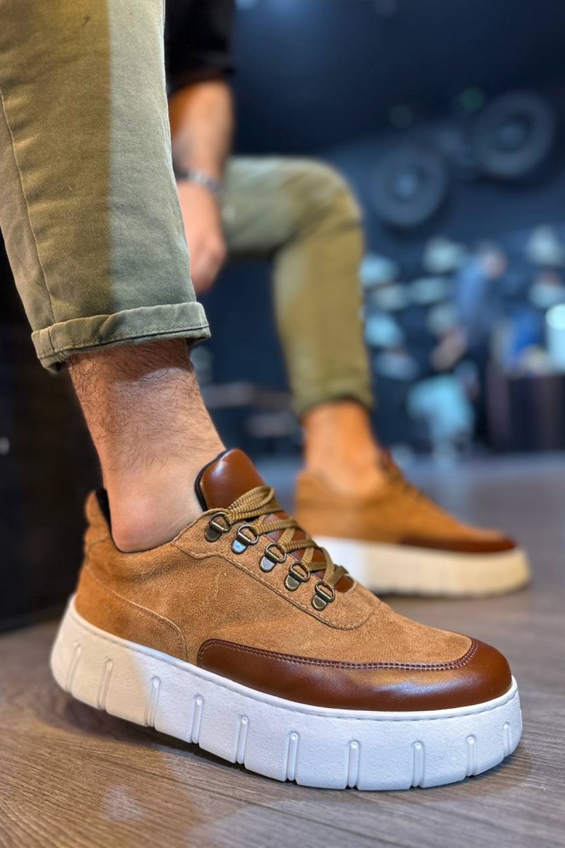 Erkek Sneaker - Taba Süet - 600