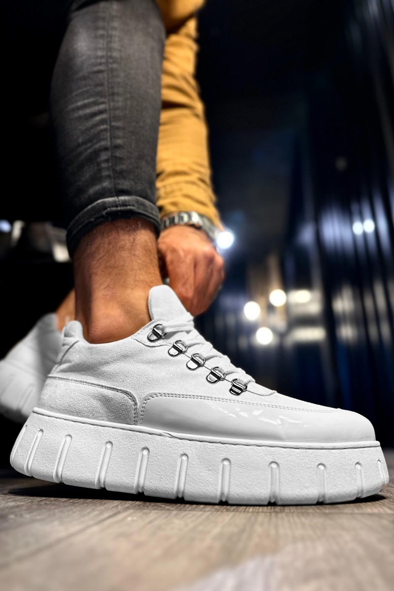 Erkek Sneaker - Beyaz Süet - 600
