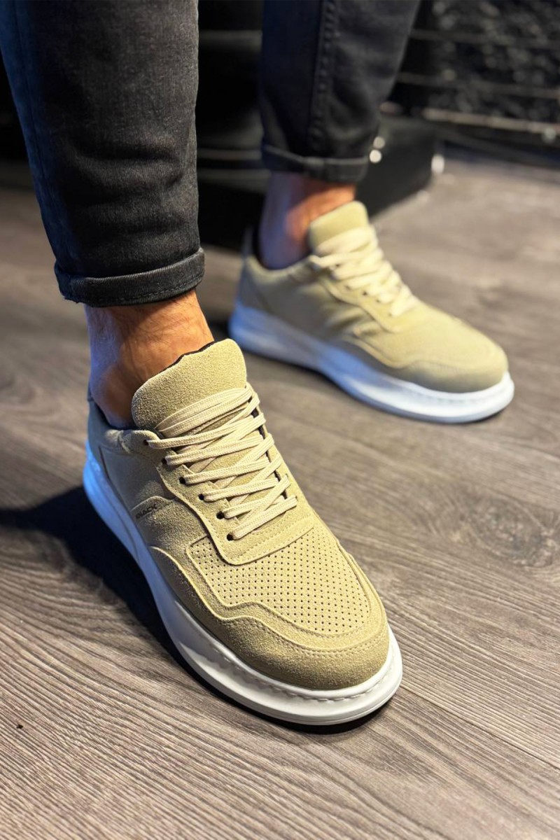 Erkek Sneaker - Bej Süet - 707