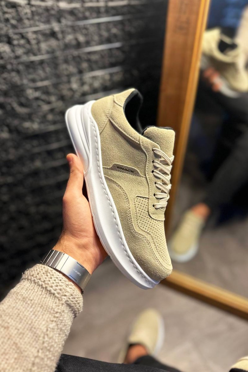 Erkek Sneaker - Bej Süet - 707