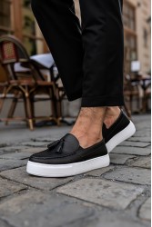 Erkek Sneaker - Siyah Beyaz - 717