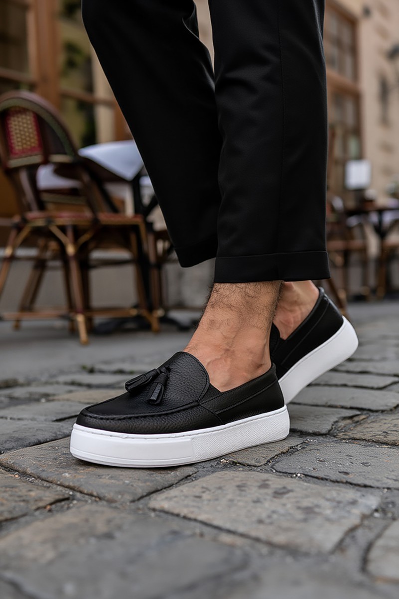 Erkek Sneaker - Siyah Beyaz - 717