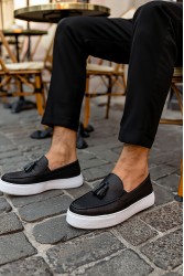 Erkek Sneaker - Siyah Beyaz - 717