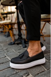 Erkek Sneaker - Siyah Beyaz - 717