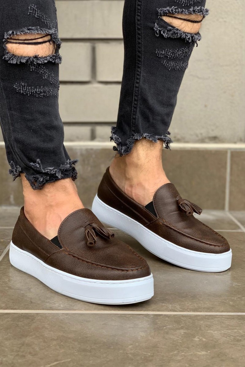 Erkek Sneaker - Kahverengi - 717