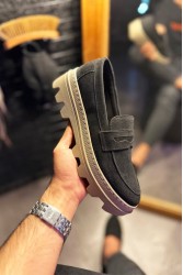 Erkek Makosen - Siyah Süet - 779