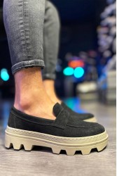 Erkek Makosen - Siyah Süet - 779