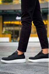 Erkek Sneaker - Siyah Beyaz - 814