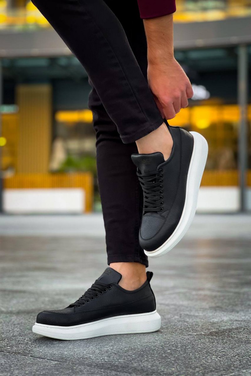 Erkek Sneaker - Siyah Beyaz - 814