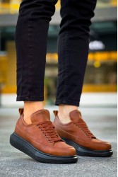 Erkek Sneaker - Taba Siyah - 814