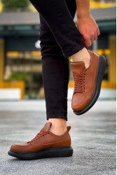 Erkek Sneaker - Taba Siyah - 814