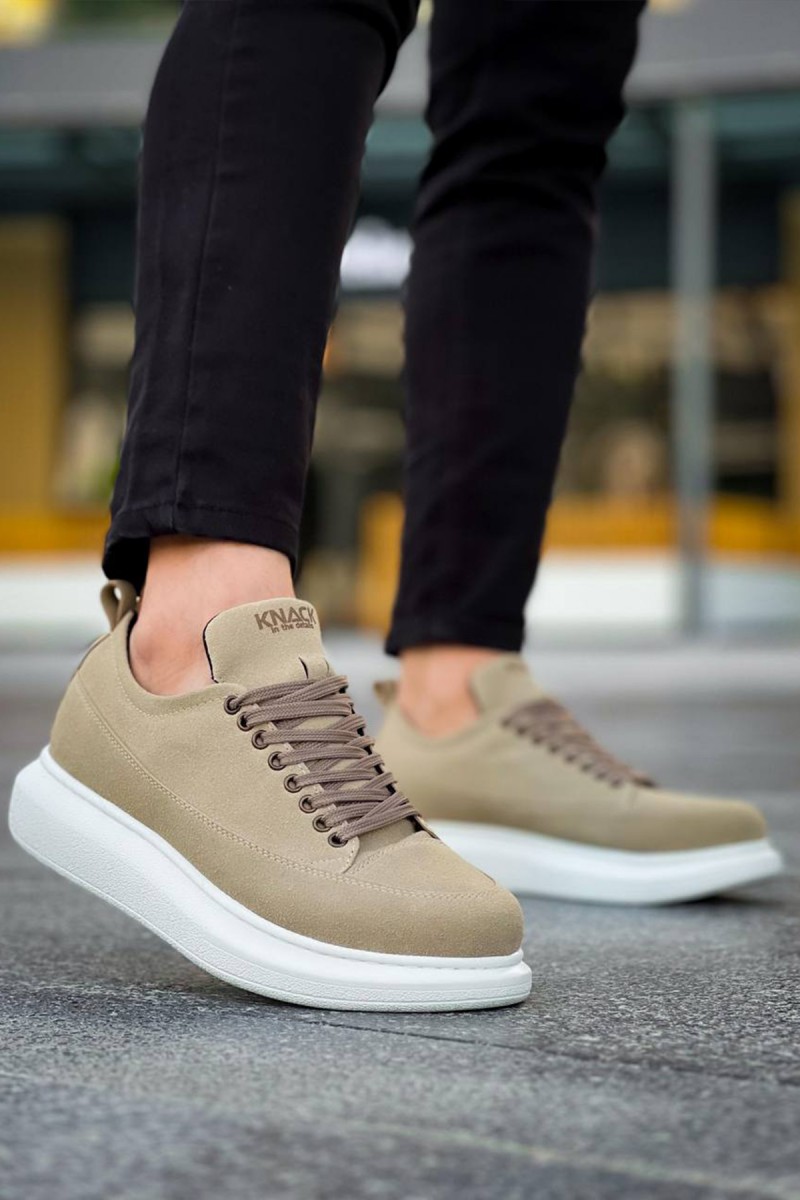 Erkek Sneaker - Bej Süet - 814