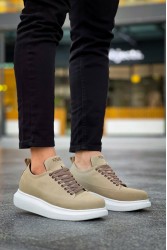 Erkek Sneaker - Bej Süet - 814