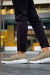 Erkek Sneaker - Bej Süet - 814