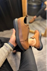 Erkek Sneaker - Taba Siyah - 911