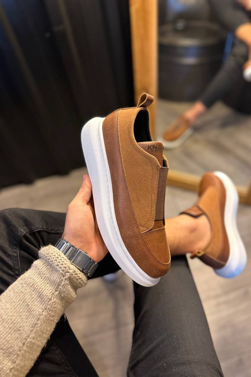 Erkek Sneaker - Taba Beyaz - 911