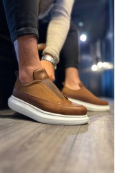 Erkek Sneaker - Taba Beyaz - 911