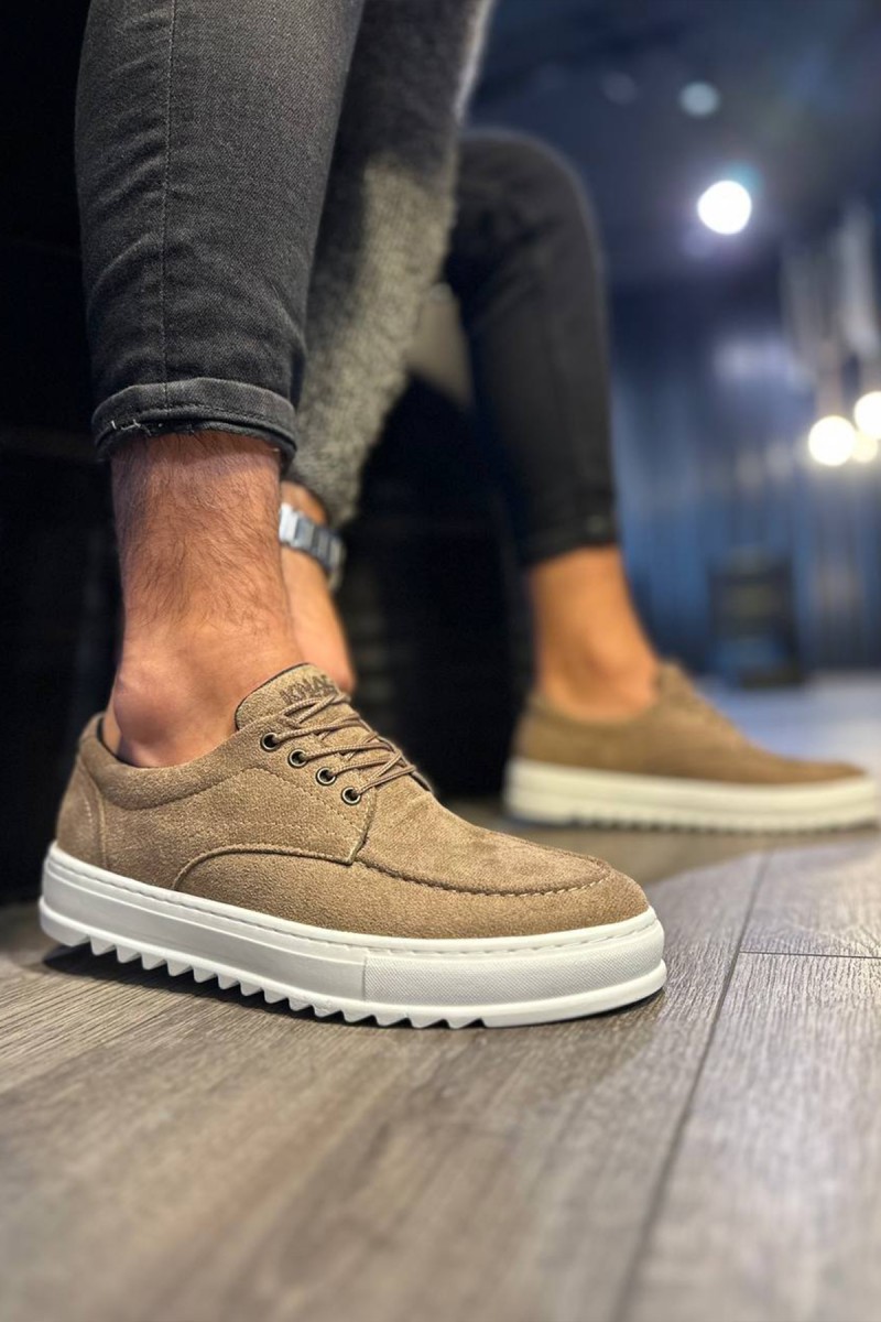 Erkek Günlük Ayakkabı - Camel Süet - T12