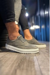 Erkek Günlük Ayakkabı - Gri Süet - T12