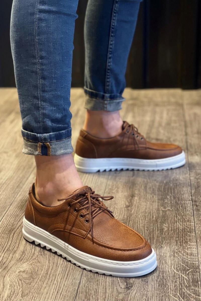 Erkek Günlük Ayakkabı - Taba - T12