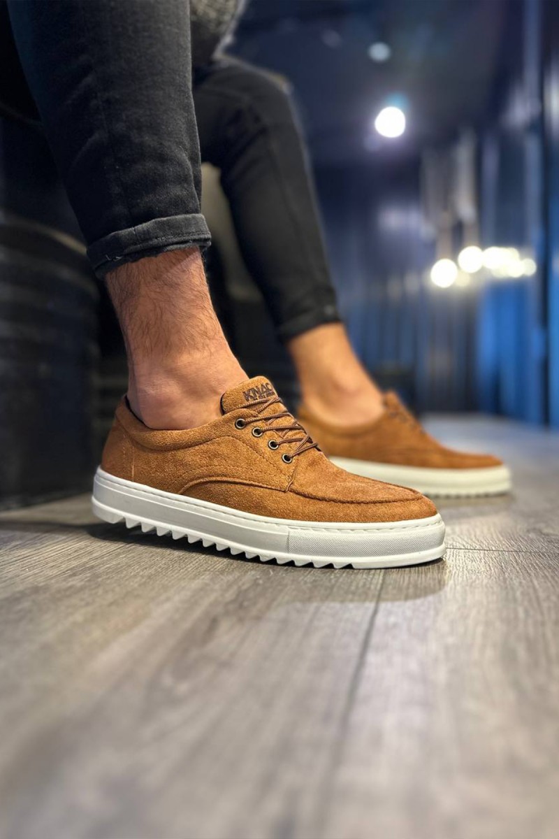 Erkek Günlük Ayakkabı - Taba Süet - T12
