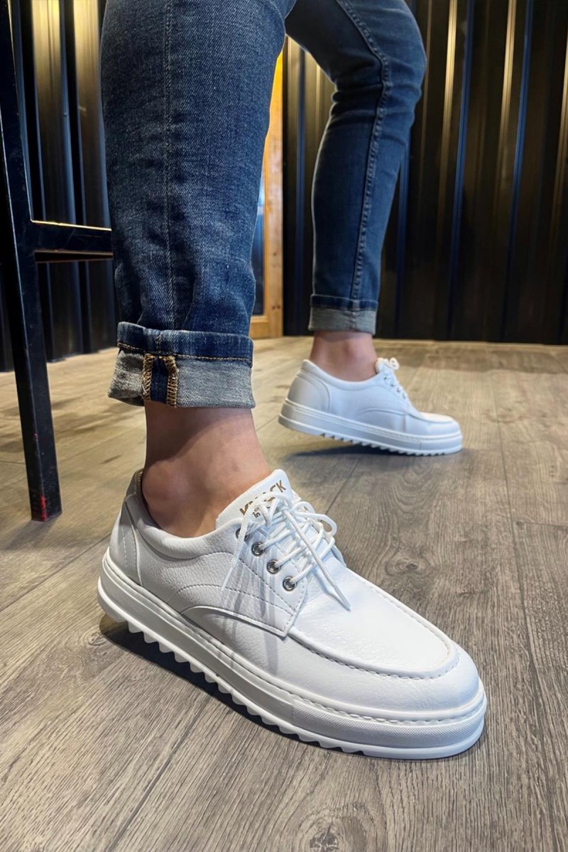 Mens Casual Shoes - White - T12