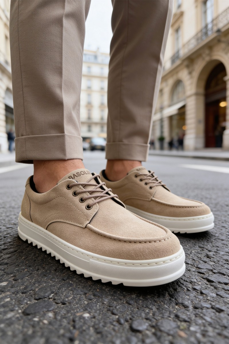 Erkek Günlük Ayakkabı - Bej - T12